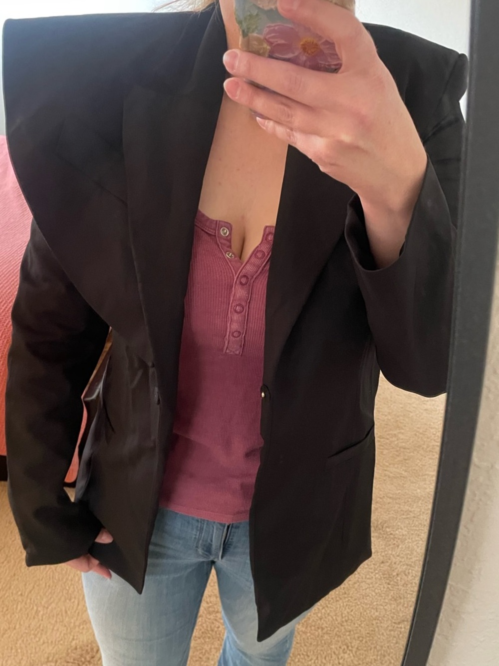 George Keburia Tbilisi Black Women's Blazer Medium - Picture 9 of 9